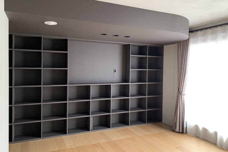 N様邸　寝室の造作家具デザイン